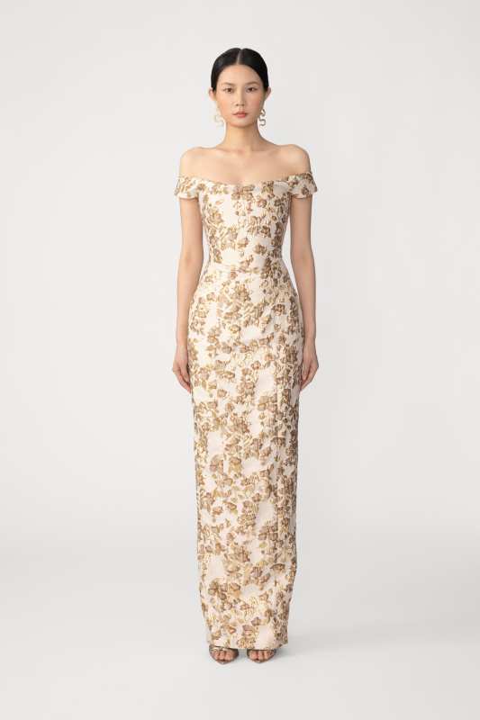 Joanna Jacquard Gown